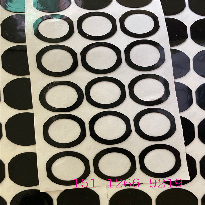 Black and white matte smooth silicone non-slip anti-collision wear-resistant mat single-sided sticker thickness 0 3mm to 6mm