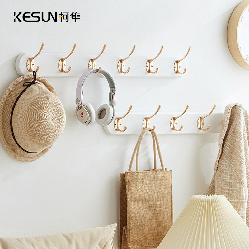Hanging hanger wall-mounted wall Entrance Door Hyun Guan Hang Clothes Hook Clothes Hook Entrance Door Rear Free To Punch Wall Clothe Hood Shelf