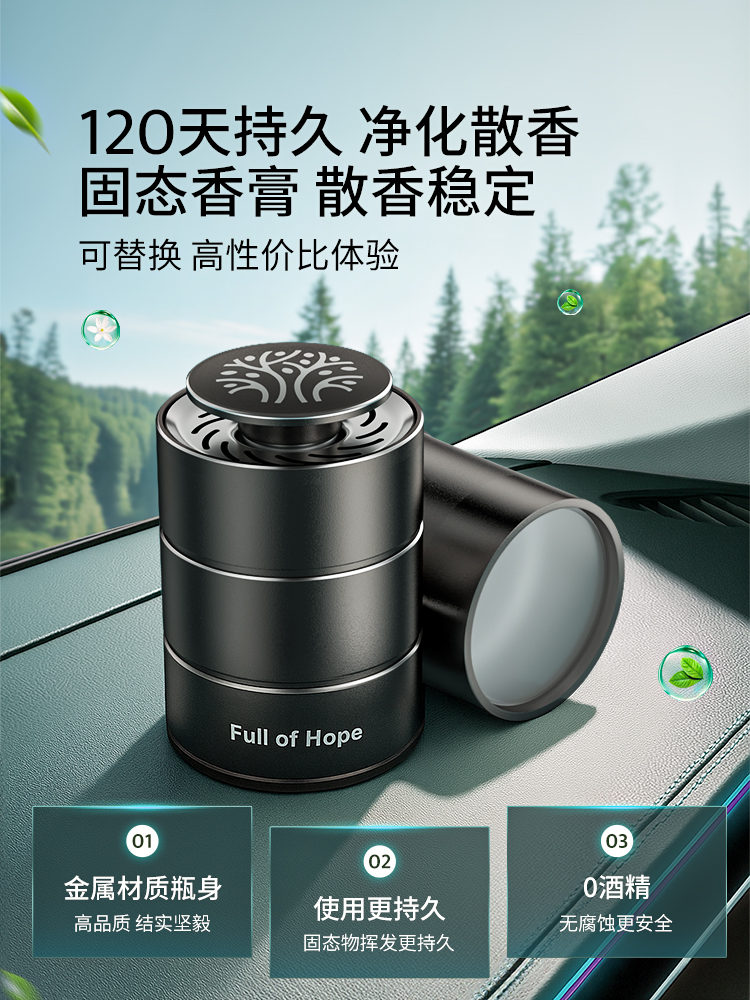 Hope Tree New Car Formaldehyde and Odor Removal Special Car Air Freshener Car Air Purifier Aromatherapy