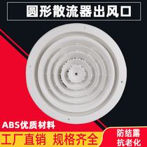 ABS central air conditioning outlet round diffuser new air vent ceiling rotary Louver exhaust vent vent
