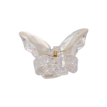 Pixie butterfly transparent small grip clip side choreography hair clip woman spring and summer fairy gas shark clamp disc hairpin hairpin hairpin