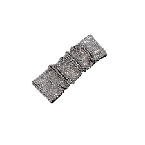 Han Edition Full Drill Folds hair clip Liu Haiforehead Forehead Side Broken Hairpin Hairpin Hairpin Clip Headwear Net Red BB Clip Advanced Sensation
