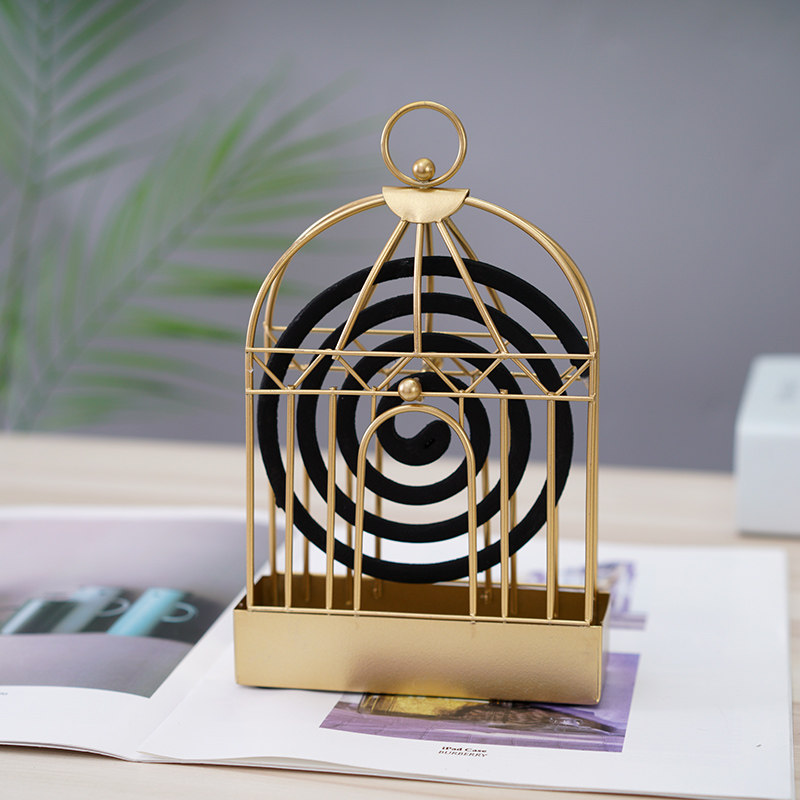 Creative mosquito incense plate European fire safety mosquito fragrance box household simple mount gray disk mosquito frame