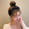 Korean Organza Headband for Women, 2025 New Summer High Cranial Headband, High-End Hairpin Headwear