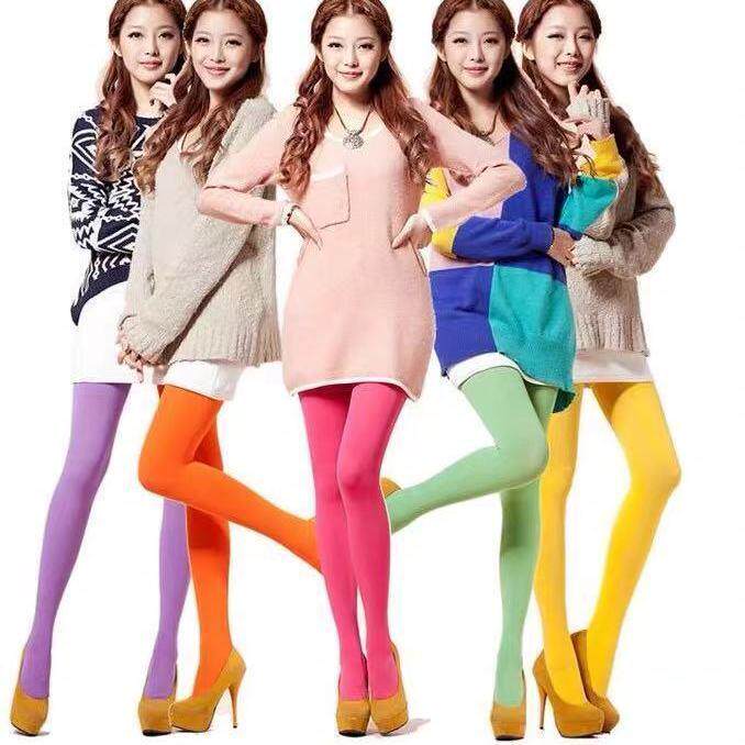 Early spring new colorful pantyhose women's mid-thick swagger 120D explicit autumn and winter summer with high elastic matt and underpants-Taobao