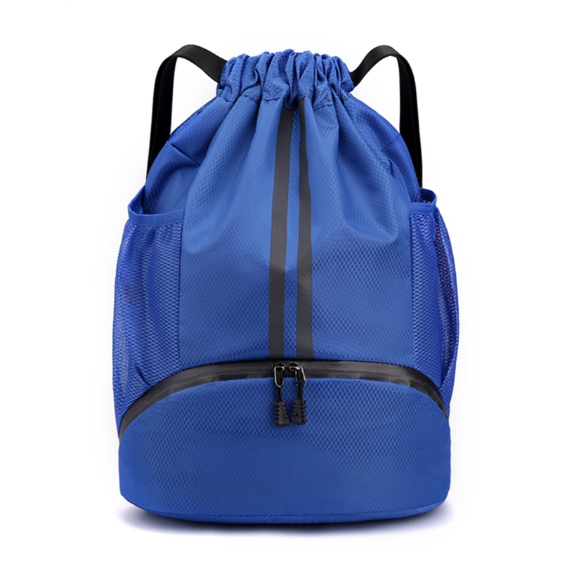 Swimming Backpack Mesh Draw String Backpack with Wet Bag Be AC