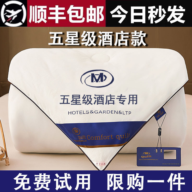 Exit Five Star Hotel Down Quilt 95 White Goose Down Quilt Winter Quilted By Cotton Quilt Core Spring Autumn Quilt With Double Thickened Warm-Taobao