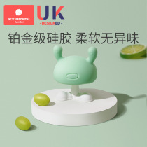 Kova small mushroom pacifies teeth rubber baby silicone toy baby anti-eating artifacts bite rubber can be boiled