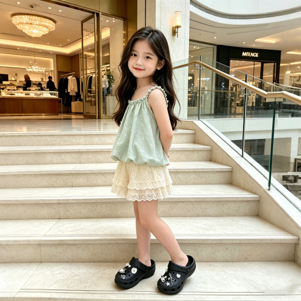 Children's Clogs with a Stepping-On-Clouds Feel, Princess-Style Eva Non-Slip Slippers for Girls, Suitable for Home and Outdoor Use, Beach, Summer 2026 — 5