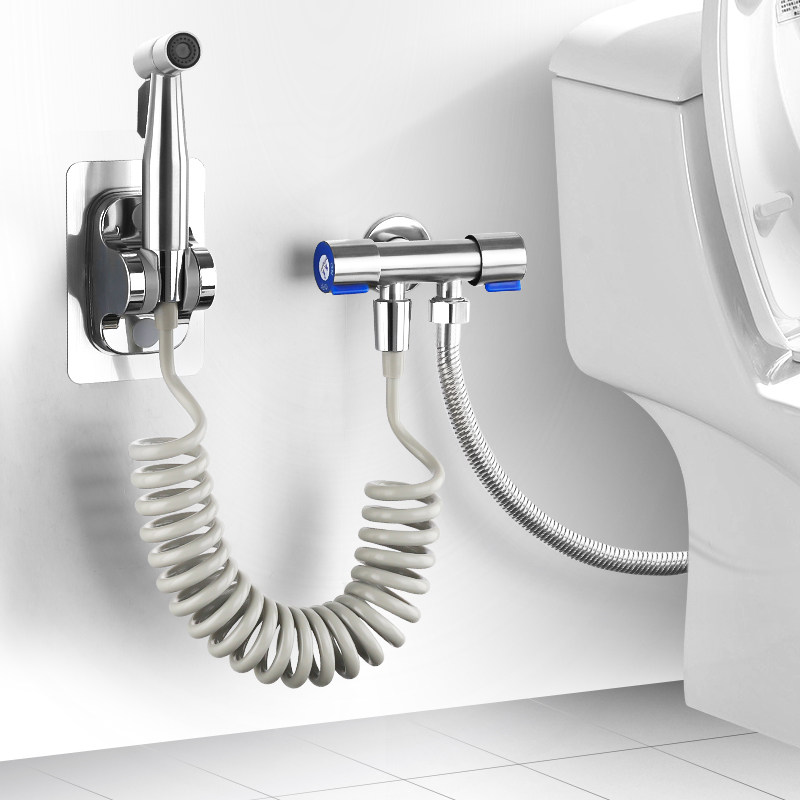 Toilet Flushing Spray Gun Faucet Woman Cleaner Make-up Room Home Handheld Toilet Partner High-pressure Booster Flush Water Gun