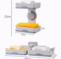 Perfumed soap cartridge cover multilayer double layer soap case free of punch with lid leachate soap case hanging wall