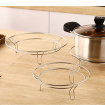 Stainless steel boiler rack Kitchen Discharge Pan Rack Multilayer Insulation Frying Pan Rack Hot Pot Circle Round Shelf