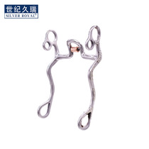 Western Title 12 5 cm horse title stainless steel carved horse chewing horse chewy western toy H69316