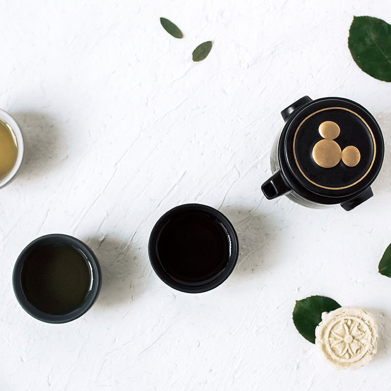 Good nest wondernest share set a pot of four cups of mickey portable bag type ceramic crack cup