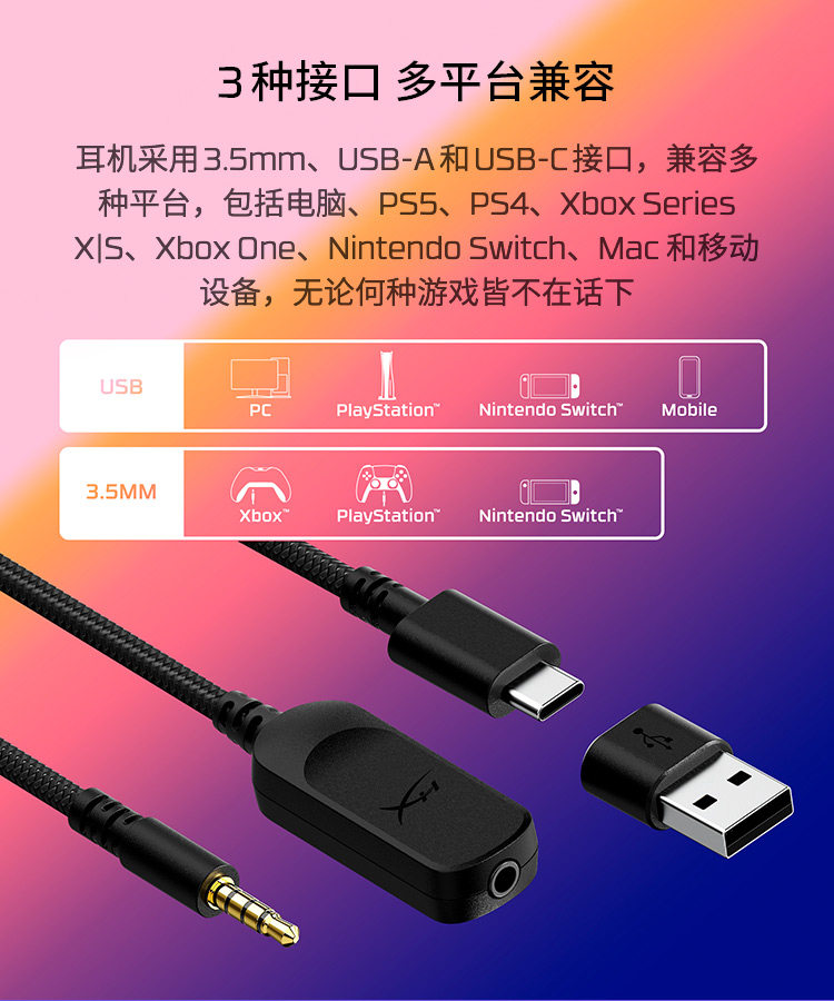 Игровые наушники HyperX Cloud Hurricane 2 проводные черно-красные
