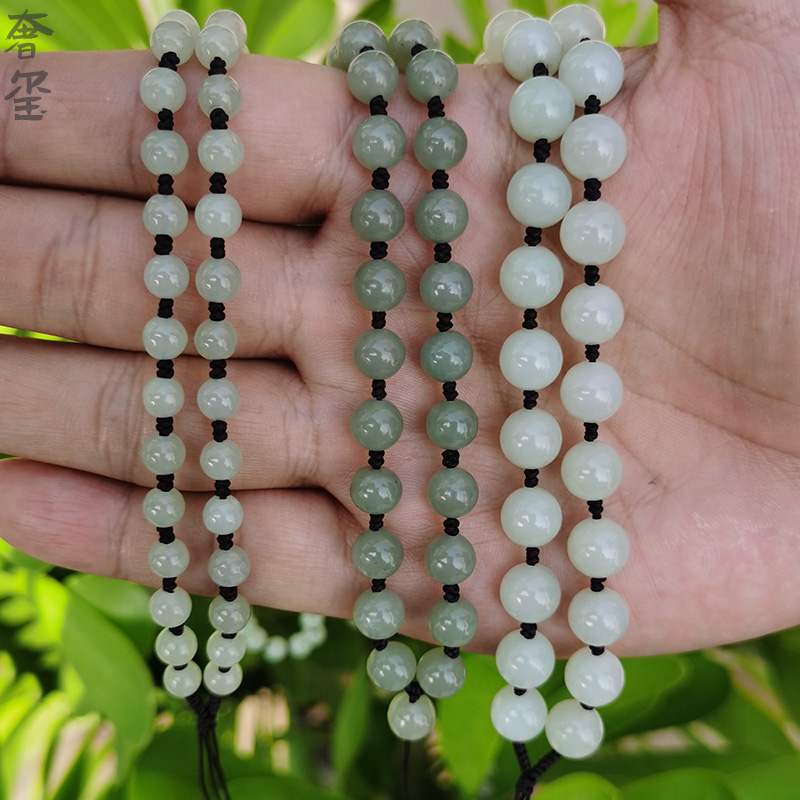 High stock hanging pendant hanging neck and field jade leash Artisanal Weaving of male and female chains Jade Pei High-end Jade Rope