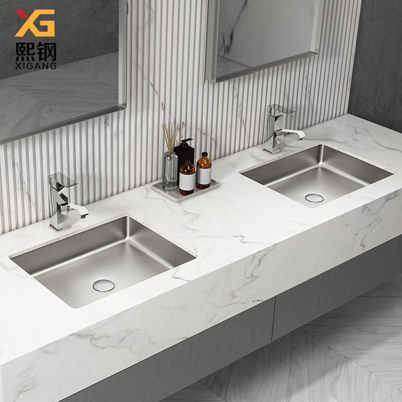 Xiesteel Stainless Steel Stainless Steel Stainless Steel Stainless Steel Bar square wash basin sink sink household embedded wash basin wash basin