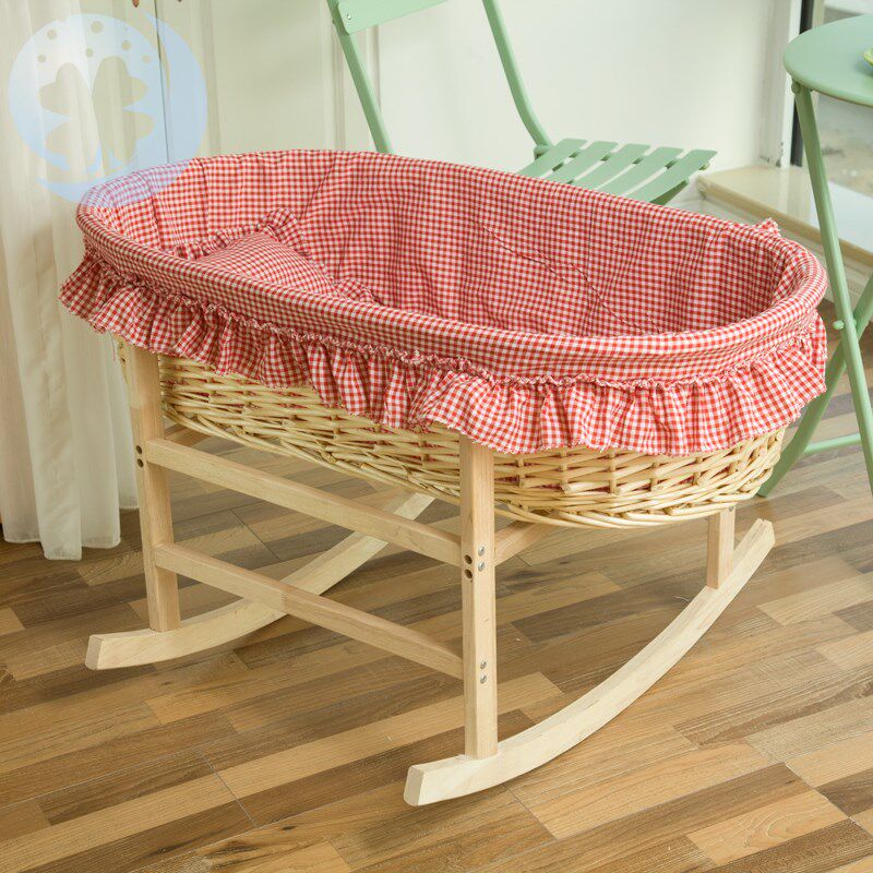 Cradle baby sleeping safely baby cradle bed knitting bed old - fashioned sleeping 0 a 3 - year - old child newborn