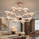 The Same Model as the Physical Store: Modern, Simple, High-End, and Elegant Crystal Led Chandelier for Living Room, Bedroom, and Dining Room, with a Starry Brilliance