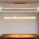 The Same Model as the Physical Store: Modern Minimalist Living Room Chandelier, Elegant Circular Led Dining Room Lighting, Crystal Bedroom Light Curtain