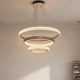 The Same Model as the Physical Store: Modern Minimalist Light Luxury Circular Pendant Light for Living Room, Minimalist Led Lighting for Dining Room and Bedroom