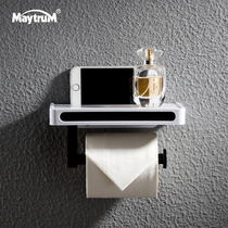 Punch-free toilet tissue holder 304 stainless steel toilet roll holder hand paper holder wall-mounted bathroom toilet paper holder