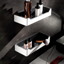 Bathroom rack toilet shower room wall-mounted removable stainless steel non-perforated shower gel storage shelf
