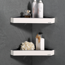 Toilet rack bathroom shower gel non-perforated wall hanging stainless steel shower room removable and washable triangular storage rack