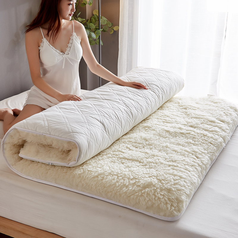 Australian Wool Mattress Upholstered Warm Thickened Bunk Bed Winter Winter Woolen Cashmere Blanket Bed Bedding Cushion Bedding