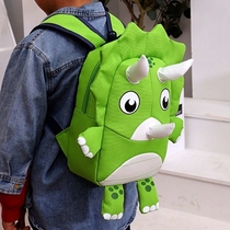 Dinosaur school bag childrens kindergarten boy cartoon foreign air student 2021 new net red anti-walking lost baby bag