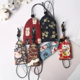 Ткань ручной работы, креативная ключница, пульт для ключей для домашнего использования, универсальный защитный чехол, на шнурках