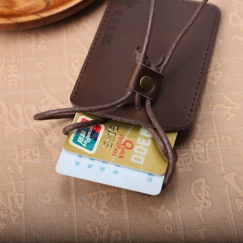 Картхолдер, мультяшный универсальный защитный чехол для карты, из натуральной кожи, банковская карта