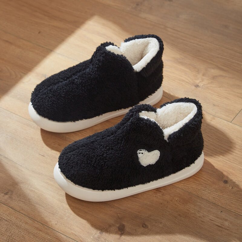 Anbenser High Bag Heel indoor anti - slip cotton shoes 2022 new couple thick - solid cotton slippers