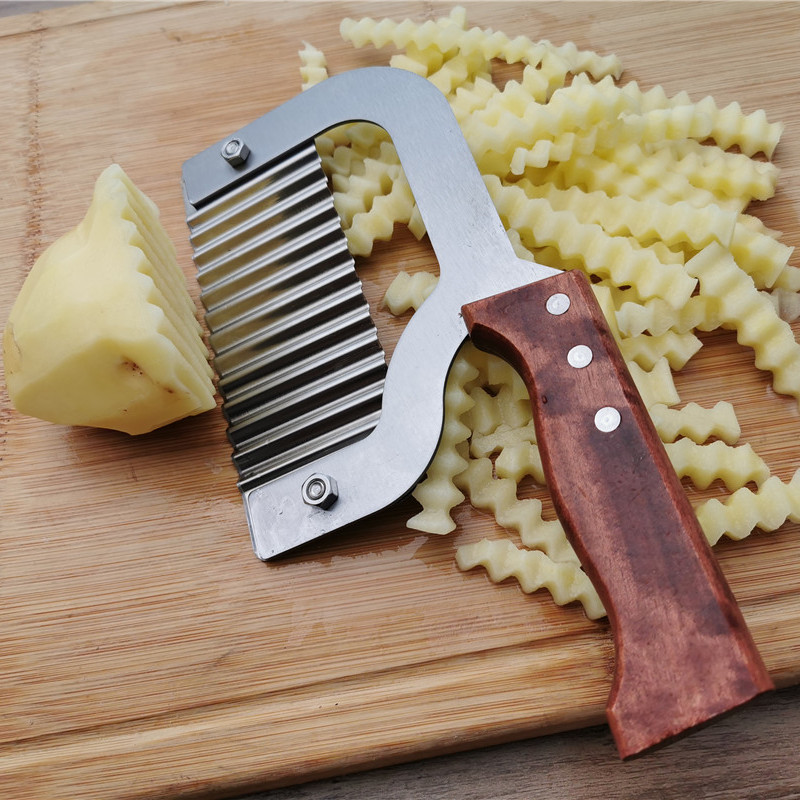 Cut potato wave knife Chip knife Mace knife Potato knife Fancy wave-shaped potato flower Langya potato wave knife