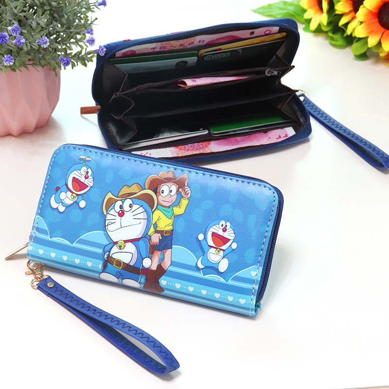 Cartoon cute Doraemon coin purse Doraemon cat jingle cat children boy portable wallet