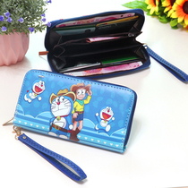 Cartoon cute Doraemon a dream zero money bag a lot A dream machine cat bites a cat childs hand wallet