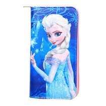 Cartoon Zip Lady Student Cartoon Girl Han Edition Large Banknote Long pu leather wallet