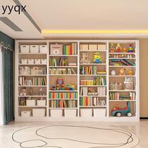 r Household steel bookshelf floor-standing bookcase childrens bookshelf library study iron modern simple storage rack