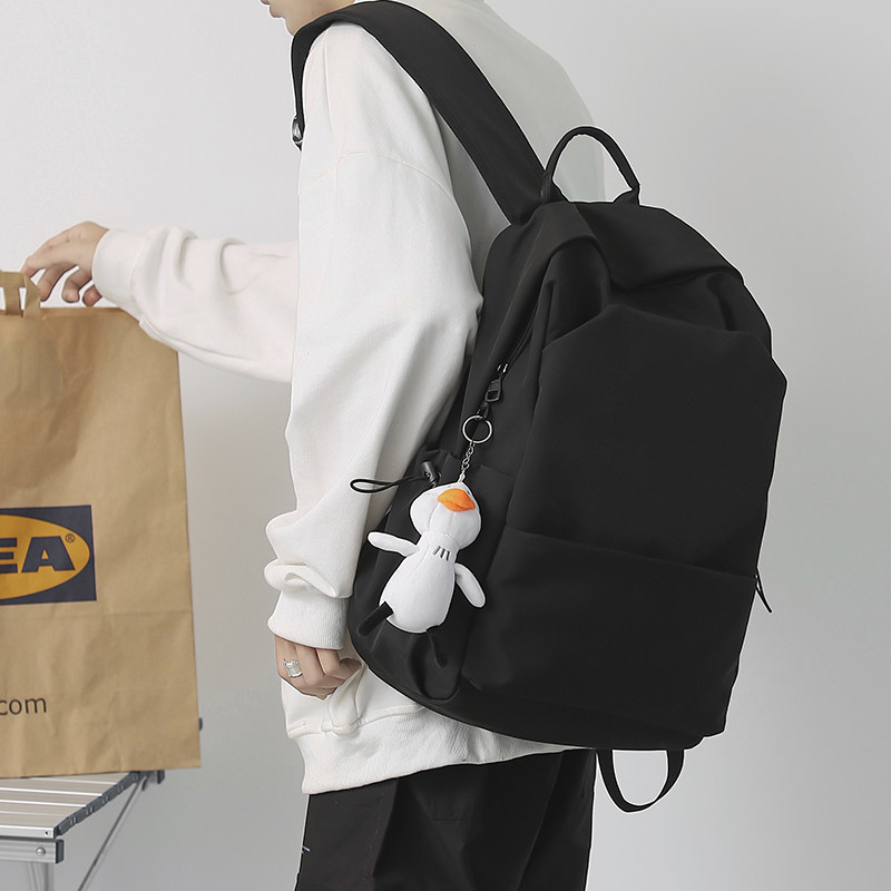 JINSHIWQ Schoolbag Han version of the original Shulazzang Brief about the women's double shoulder bag male college student fashion trends