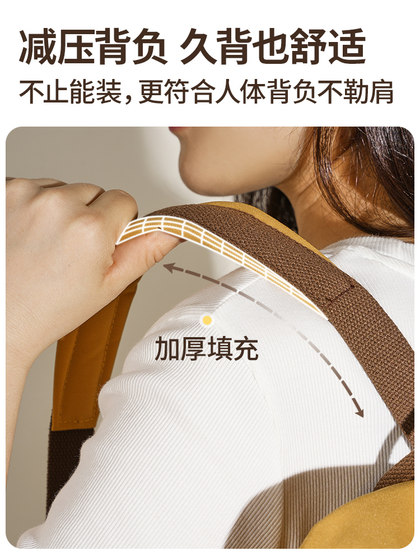 电脑包双肩书包女士轻便旅行通勤大容量14寸笔记本女新款手提背包