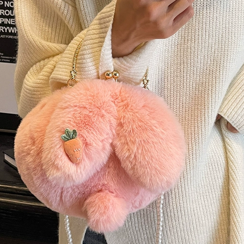 Демисезонный универсальный кролик, небольшая сумка, коллекция 2023, новая коллекция