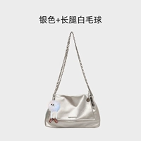 Серебро+длинная подвеска с белыми волосами с длинными ногами