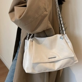 Вместительная и большая сумка через плечо, летняя универсальная сумка на одно плечо, цепь