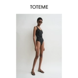 TOTEME Логотип женских черных букв, соединенный купальник