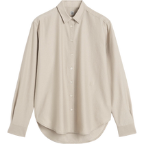 TOTEME Womens Classic Gravel A-Line Shirt Top
