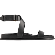 TOTEME womens shoes 24 early autumn new black leather thick-soled sandals