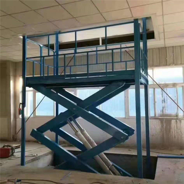 Stationary scissor liftHydraulic freight elevatorLoading and unloading platformCar liftPit lift platform