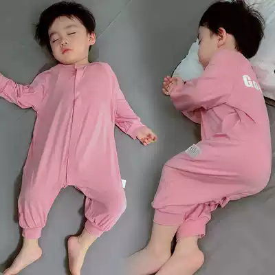(Optional Shunfeng distribution) Boy's baby baby jumpsuit Spring and Autumn Children's Baby Pajamas Ha Yi Chun