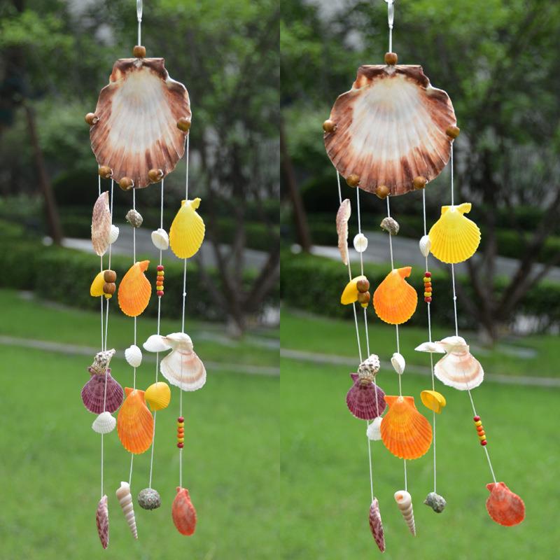 Shell Windbell DIY Material Bag Natural Seasnail Shells Decoration Windbell Children Wind Bells Cross-border Home Ornaments-Taobao