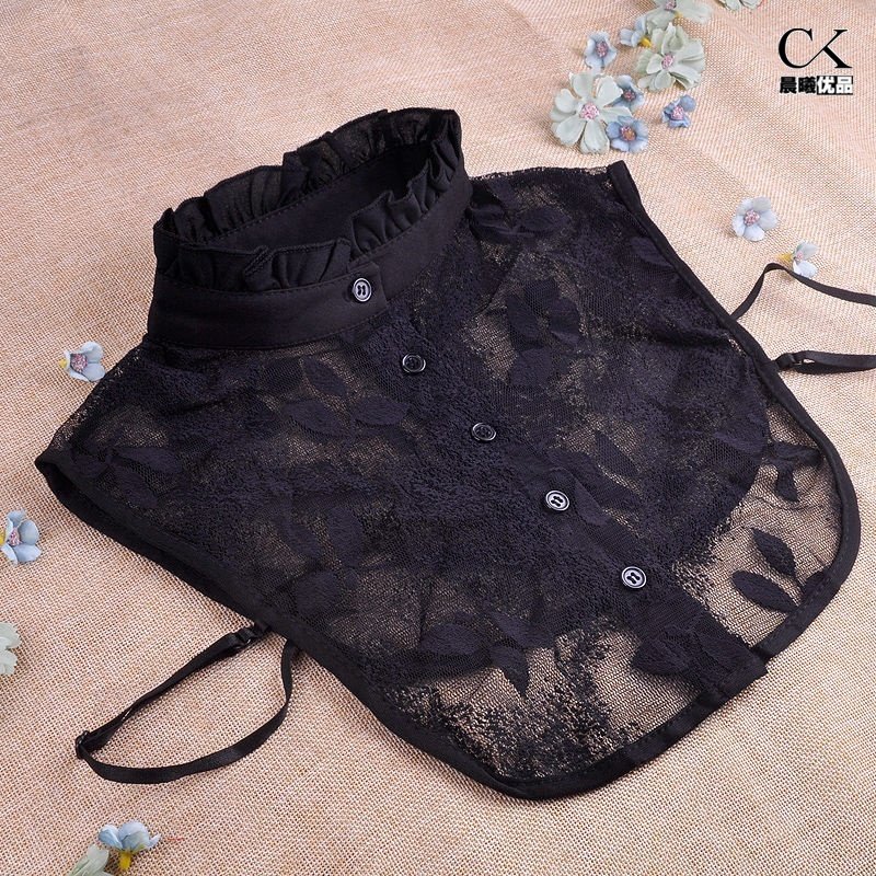 The fake collar of a large number of fake collar 200 pounds of female and hobby leaves lace dress decoration collar decoration collar autumn winter